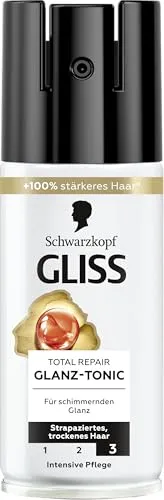 Gliss Kur Reflex-Glanz-Kur Total Repair (150 ml) - Haarkur für strapaziertes Haar mit flüssigem Keratin für sofortige Glanzreflexe und bis zu 95 % weniger Haarbruch – ideal für gesund glänzendes Haar.