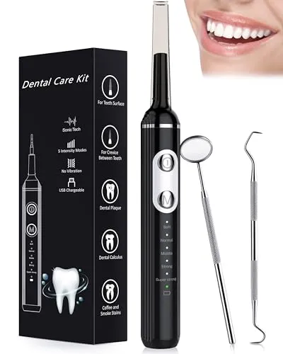 Stim-U-Dent Zahnsteinentferner mit 5 Modi und 4 Reinigungsköpfen