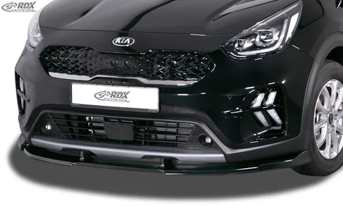RDX Frontspoilerlippe VARIO-X für KIA Niro (Typ DE, 2016+) - Hochwertige 3-teilige Frontspoilerlippe in schwarz matt für individuelles Tuning. Perfekte Passform und einfache Montage für ein sportliches Design.