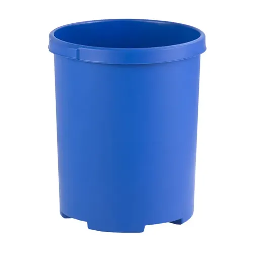 HAN Papierkorb Klassik XXL 50l rund blau 1836-14 - Haushaltszubehör: Großer 50l Papierkorb in Blau mit 2 Griffmulden für einfachen Transport und ideales Abfallmanagement.