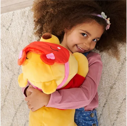 SIMBA Plüschfigur Disney Snuglets Wellbeing Pooh 40cm - Kuscheltiere – Der entspannte Winnie the Pooh ist perfekt als Kuscheltier oder Einschlafhilfe und bietet durch sein Zusatzgewicht Geborgenheit für Kinder.