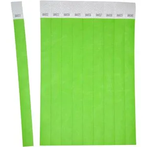 Zweckform Einlassbänder TYVGN-50, aus Tyvek, grün, 500 Stück