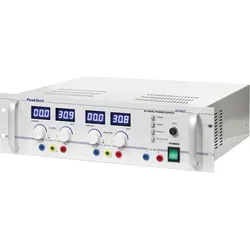 PEAKTECH 6060 - Labornetzgerät für 19'' Rack, 0 - 30 V, 0 - 10 A - Stabilisiertes Doppel-Netzteil für Labor und Industrie, 2 Ausgänge mit variabler Spannung und Strom, ideal für präzise Messungen und vielseitige Anwendungen.