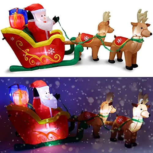 Tronje aufblasbare XXL Weihnachtsmann-Schlitten 250cm
