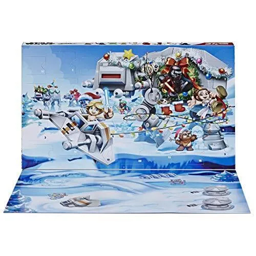Star Wars Micro Force Adventskalender Winterkulisse - Adventskalender mit 24 Mini-Überraschungsfiguren, ideal für kleine Star Wars-Fans und Weihnachtsfreude in jeder Tür