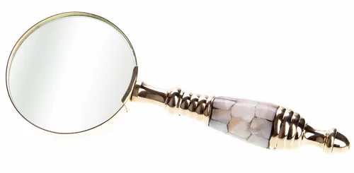 Leselupe Antik Lupe Perlmutt Lesehilfe Vergrösserungsglas Handlupe Sehhilfe neu