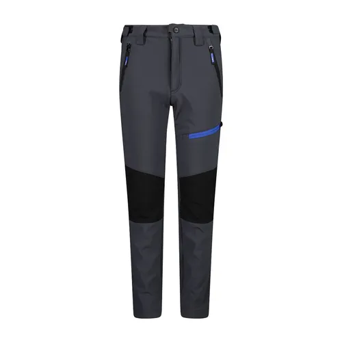 CMP KID Long Pant titanio-nero (12UM) 104 - Wanderhose für Kinder, wasserdicht mit 7.000 mm Wassersäule und atmungsaktivem Material, ideal für Outdoor-Aktivitäten bei jedem Wetter.