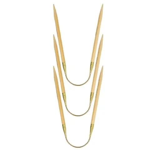 Addi GS56120306 Strumpfstricknadeln CraSyTrio Bamboo Long - Stricknadeln aus hochwertigem Bambus, ideal für das Stricken in kleinen Runden, perfekt für Socken, Handschuhe und Babykleidung.