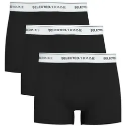 SELETED HOMME Herren SLHLIAM 3-Pack Trunk NOOS Boxershorts - Retroshorts für Herren im 3er Pack, aus elastischer Baumwollmischung für optimalen Komfort und Passform, ideal für den Alltag.
