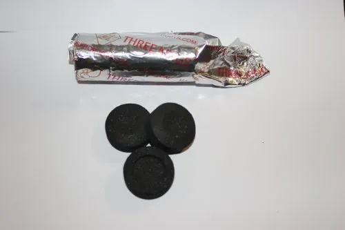 Shisha - Kohle Three Kings 33mm, 10 Kohletabletten Raeucherkohle