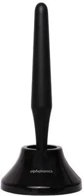 Alphatronics DVB-T Stabantenne AN 5 - Aktive DVB-T/T2 Antenne für den Innenbereich mit Magnetfuß für einfache Befestigung. Keine Ausrichtung nötig, ideal für unkomplizierten Empfang.