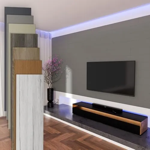 Hexim Wanddekoobjekt Sandgrey - MDF Wandpaneele für stilvolle Wandverkleidung - Moderne MDF Wandpaneele in Sandgrey für eine stilvolle Wandverkleidung. Leicht zu montieren und ideal für die Verbesserung der Raumakustik. Inklusive Montagekleber für eine einfache Anwendung.