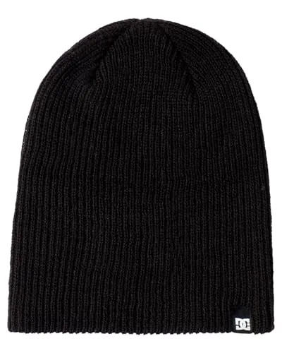 DC Shoes Skully Beanie für Männer - Anthracite - Einheitsgröße - Strickmützen für Herren, aus rippstrick und recyceltem Polylana-Garn für nachhaltigen Komfort und Stil.