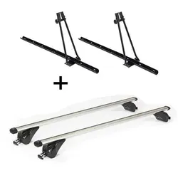 Fahrradträger-Set ORION + Dachträger VDP KING1 für Fiat 500 X - Praktisches Set aus 2x Fahrradträgern und Dachträger für Fiat 500 X (5 Türer) ab 15. Ideal für den sicheren Transport von Fahrrädern, leicht zu montieren und mit umfassendem Zubehör.