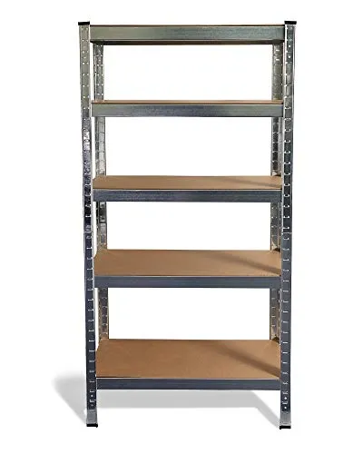 ONDIS24 Schwerlastregal Basti 70 x 30 cm - Robust und Steckbar - Schwerlastregal für Werkstatt und Garage, mit 5 individuell einstellbaren Einlegeböden und einfacher Montage in ca. 20 Minuten. Ideal für optimalen Stauraum!
