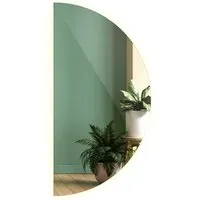 Produktbild Tulup Halbrunder LED Spiegel 50x100 cm – Eleganter Wandspiegel mit Warmweiß 3000K