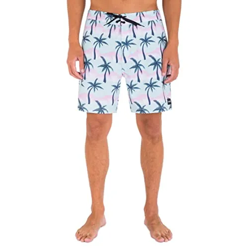 Hurley Herren Phantom Classic 18' Board-Shorts, Blaugrün, gefärbt, 34