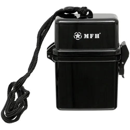 MFH Box Kunststoff wasserdicht Nackenband schwarz