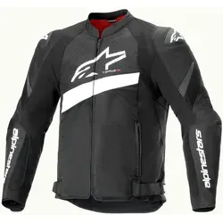 Alpinestars T-GP Plus R V4 Airflow, Textiljacke - Schwarz/Weiß - 4XL