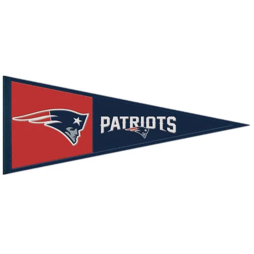 Wincraft NFL Wool Wimpel - New England Patriots 80x33cm - Fanartikel für echte Patriots-Fans, hochwertiger Wimpel aus Wolle in lebendigen Farben für die perfekte Stadion-Atmosphäre.
