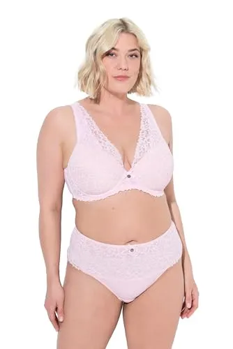 Ulla Popken High-Apex-BH TRUYOU mit Spitze in Rosa