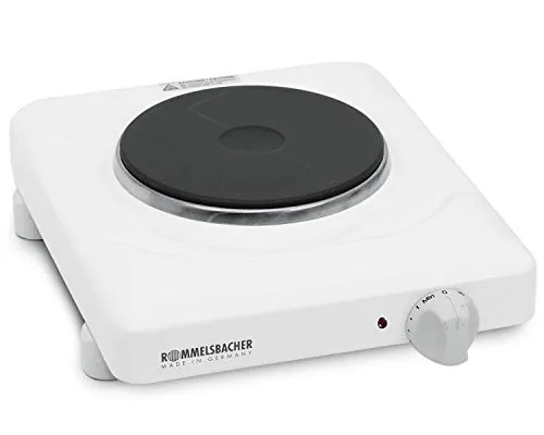 Kochplatte THS 815 weiß - Kochfeld in elegantem Weiß mit 800 Watt Leistung und praktischem Timer, ideal für schnelle und einfache Zubereitungen.