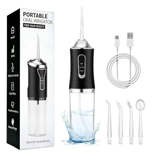 Kabellose Munddusche Water Flosser – Effektive Zahnreinigung mit 4 Düsen