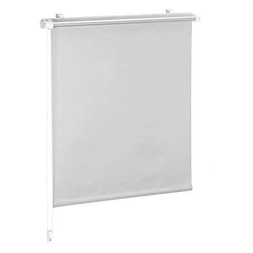 CelinaSun Thermo Rollo für Fenster ohne Bohren 80 x 220 cm hellgrau Verdunkelungsrollo klemmfix Fensterrollo innen Klemmrollo Jalousie