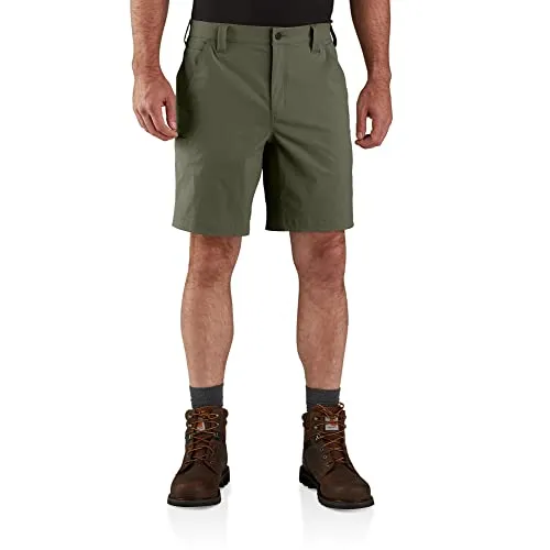 Carhartt Herren Force Relaxed Fit Leicht Ripstop Arbeitsshorts in Basil, Größe 40 - Robuste Carhartt Arbeitsshorts aus leichtem Ripstop-Material, ideal für die warmen Tage. Bequemer Schnitt und praktische Taschen für den Alltag.
