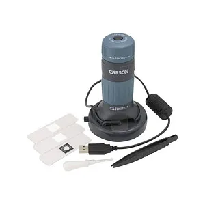 CARSON digitales Mikroskop USB zPix 300 - 86x bis 457x Vergrößerung - Mikroskop mit USB-Anschluss für einfache Nutzung, ideal für Detailaufnahmen und Entdeckungen in der Mikrowelt.