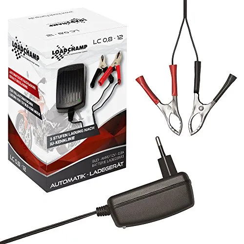 Loadchamp Automatik Batterie Akku Ladegerät 0,8A 12V Batterieladegerät