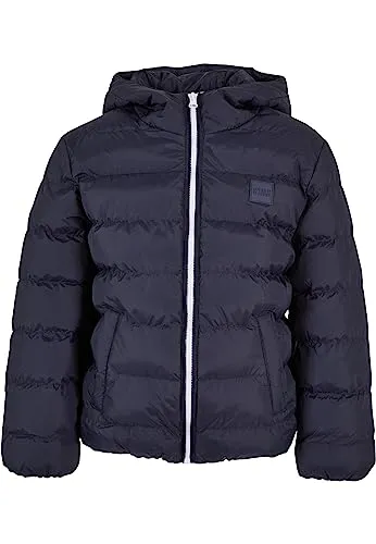 Urban Classics Boy's UCK863-Boys Basic Bubble Jacket - Funktionsjacke für Jungen, dick und warm, ideal für Wind und Wetter mit angenehmem Material und guter Verarbeitung.