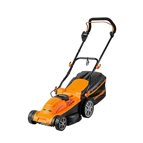 LawnMaster M2EB1637M Elektro Rasenmäher 1600W 37cm, 6-fache Schnitthöhenverstellung 20-70 mm, 40L Fangbox