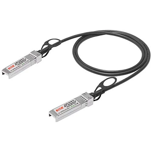 6COM 10G SFP+ DAC-Kabel, 1 m (3,3 Fuß), passiv, Twinax, 10GBASE-CU, kompatibel mit Cisco, Ubiquiti, D-Link uvm., für Switches, Router, Server, 1 Stück
