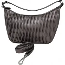 Gabor Dyana Damen Hobo Bag - Mittelgroße Schultertasche in Beige - Damen-Schultertaschen mit Reißverschluss und Wellenoptik, ideal für modische Akzente im Alltag. Flexibel tragbar dank abnehmbarem Schulterriemen.