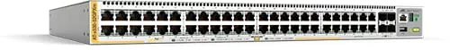 Allied Telesis AT-x530-52GPXm-50 | 40-Port 10/100/1000T and 8-Port 100M/1/2.5/5G PoE+, 4 SFP+ Ports, Stackable, Dual Fixed PSU