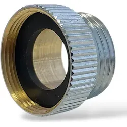 Übergangsstück Adapter Armatur Wasserhahn Messing verchromt M22/1 IG x 1/2