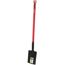 SHW Kraft Spaten - Robuster Erdspaten - Ideal für schwere Erdarbeiten und das Umgraben von festem Boden. Hochwertiger Stahlrohrstiel mit Hartholz-Knauf, made in Germany. Langlebig und zuverlässig für alle Gartenprojekte.