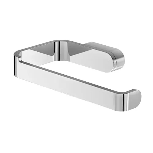 Toilettenpapierhalter Lenz Aura chrom - Eleganter Toilettenpapierhalter aus chromiertem Metall, ideal für moderne Badezimmer und sorgt für Ordnung und Stil.