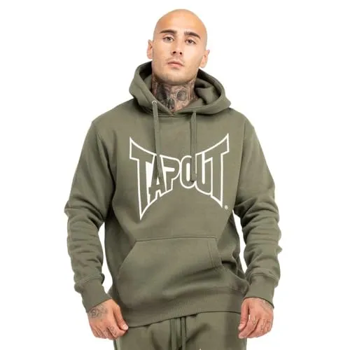 TAPOUT Rundhalspullover Lifestyle Basic Hoodie - Pullover mit normaler Passform, ideal für sportliche Aktivitäten und lässige Alltagslooks. Die Kapuze bietet zusätzlichen Schutz, während die Kängurutasche praktisch für unterwegs ist.