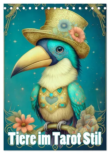 Liselotte Brunner-Klaus | Tiere im Tarot Stil (Tischkalender 2026 DIN A5...