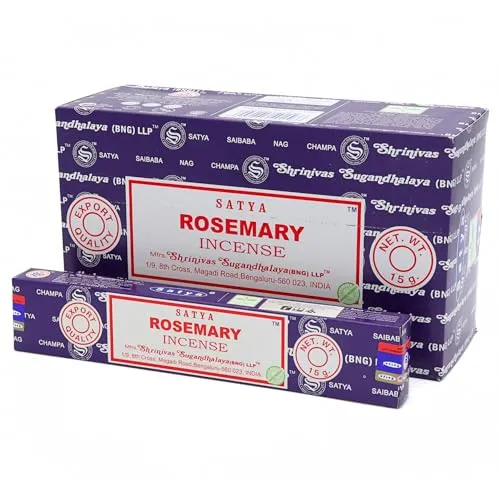 Satya Räucherstäbchen x LAVISA, Meditation, Aromatherapie, Duft (Rosmarin)