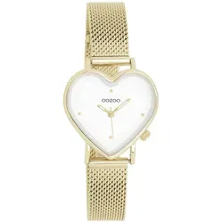 OOZOO Quarzuhr C11415 - Elegante Damenuhr in Gold - Damenuhr mit analoger Anzeige und spritzwassergeschütztem Design. Ideal für stilbewusste Frauen, die das Besondere schätzen.
