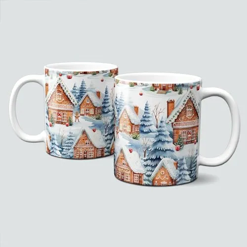 online-hut - Tasse - Kaffeebecher - Weihnachtstasse - Weihnachten - xmas - Winter - Geschenkidee - Weihnachtsdorf - Christmas House - LT-646