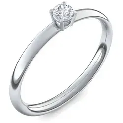 Amoonic Verlobungsring Damenring Silber 925 mit Zirkonia Silberring Geschenk Damen (inkl. Ringetui) silberfarben 50