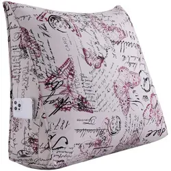 Vercart Rückenkissen, Rot, Textil, Zeichen/Symbole/Nummern/Buchstaben, Füllung: Hohlfaser, Dreieckig, 50x60 cm, Hergestellt in Europa, Wohntextilien, Kissen, Rückenkissen