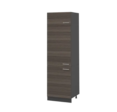 Vicco Kühlumbauschrank R-Line, Edelgrau/Anthrazit, 60 cm - Umbauschrank für Kühlschränke, höhenverstellbare Füße und individuell anpassbar für eine stilvolle und funktionale Küchengestaltung.