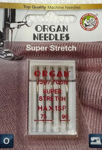 Nähmaschinennadeln ORGAN 130/705H * HAx1SP SUPERSTRETCH Stärke 75 und 90 5
