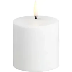 Produktbild Uyuni LED Stumpenkerze 6,8x6,8cm wiederaufladbar nordic white