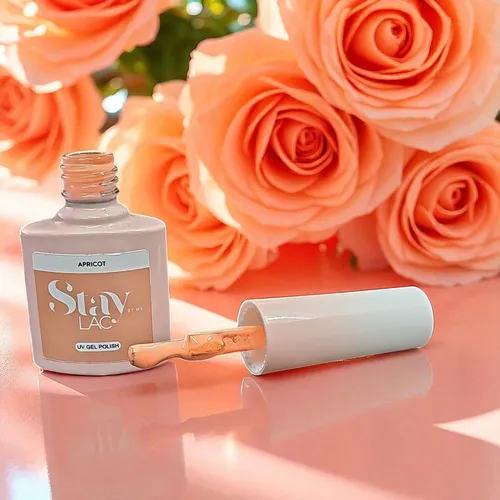 Stay LAC UV Gel Polish Nagellack Farbe Apricot Lachs farbig Nagelstudio Top